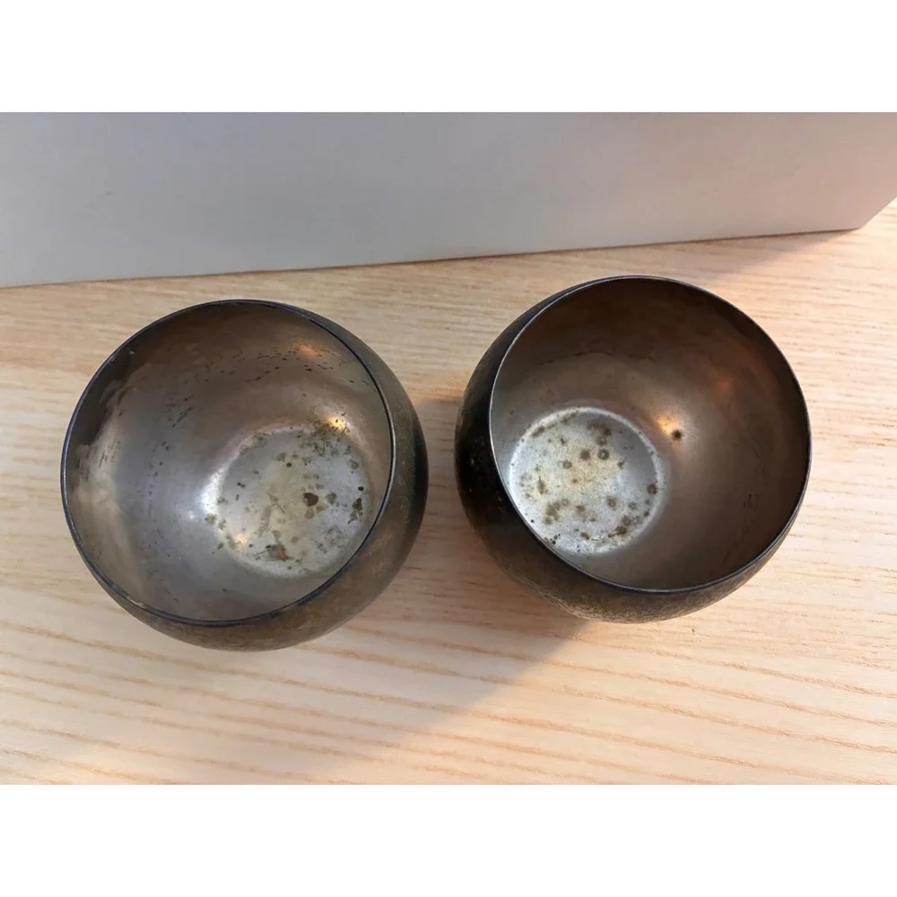 Vintage Pair of Poole Silver Co. Silver-Plated Cups – EPCA – Matching Set
